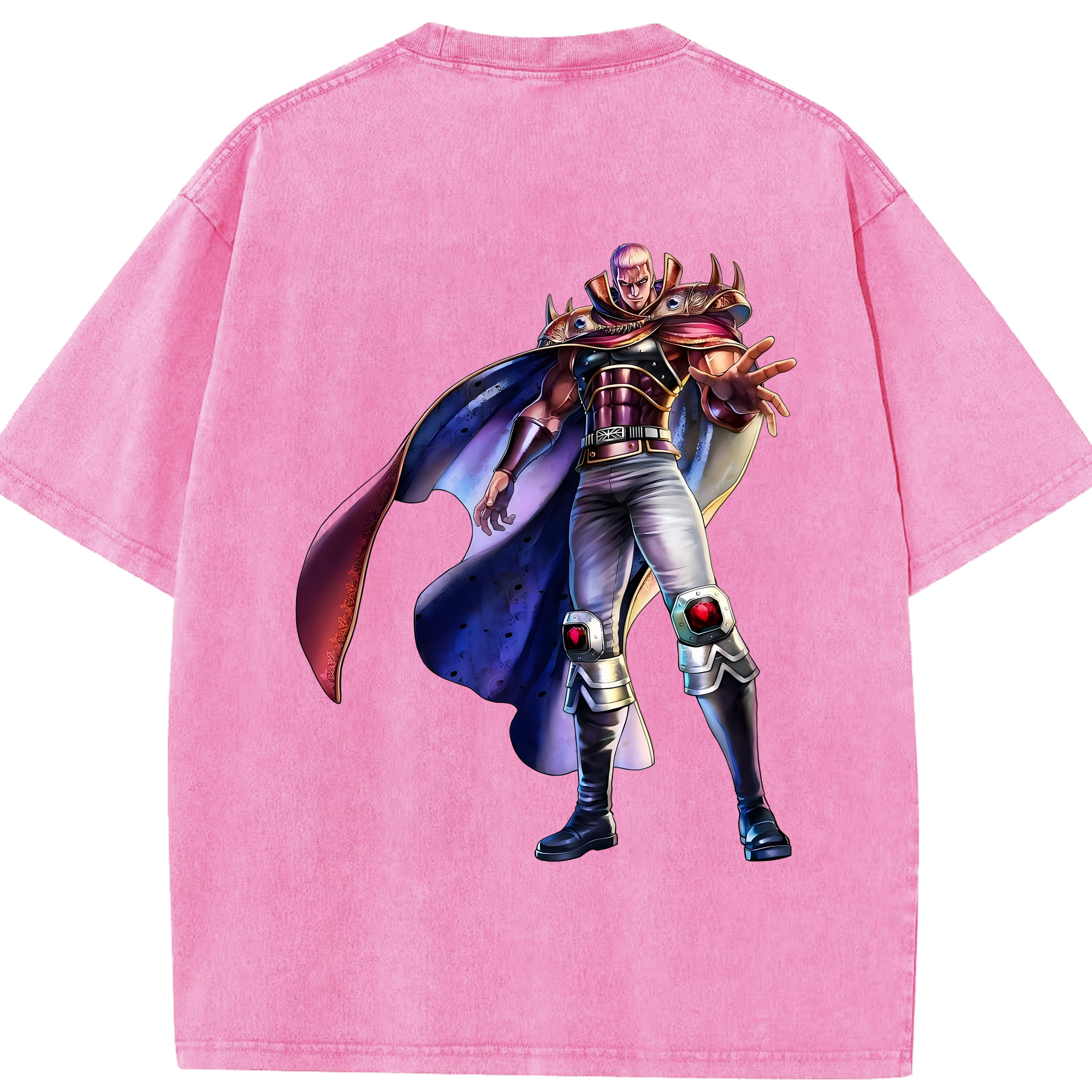 （画像用） 北斗の拳 Fist of the North Star 綿100% ヴィンテージ風 半袖Tシャツ（背面プリント）